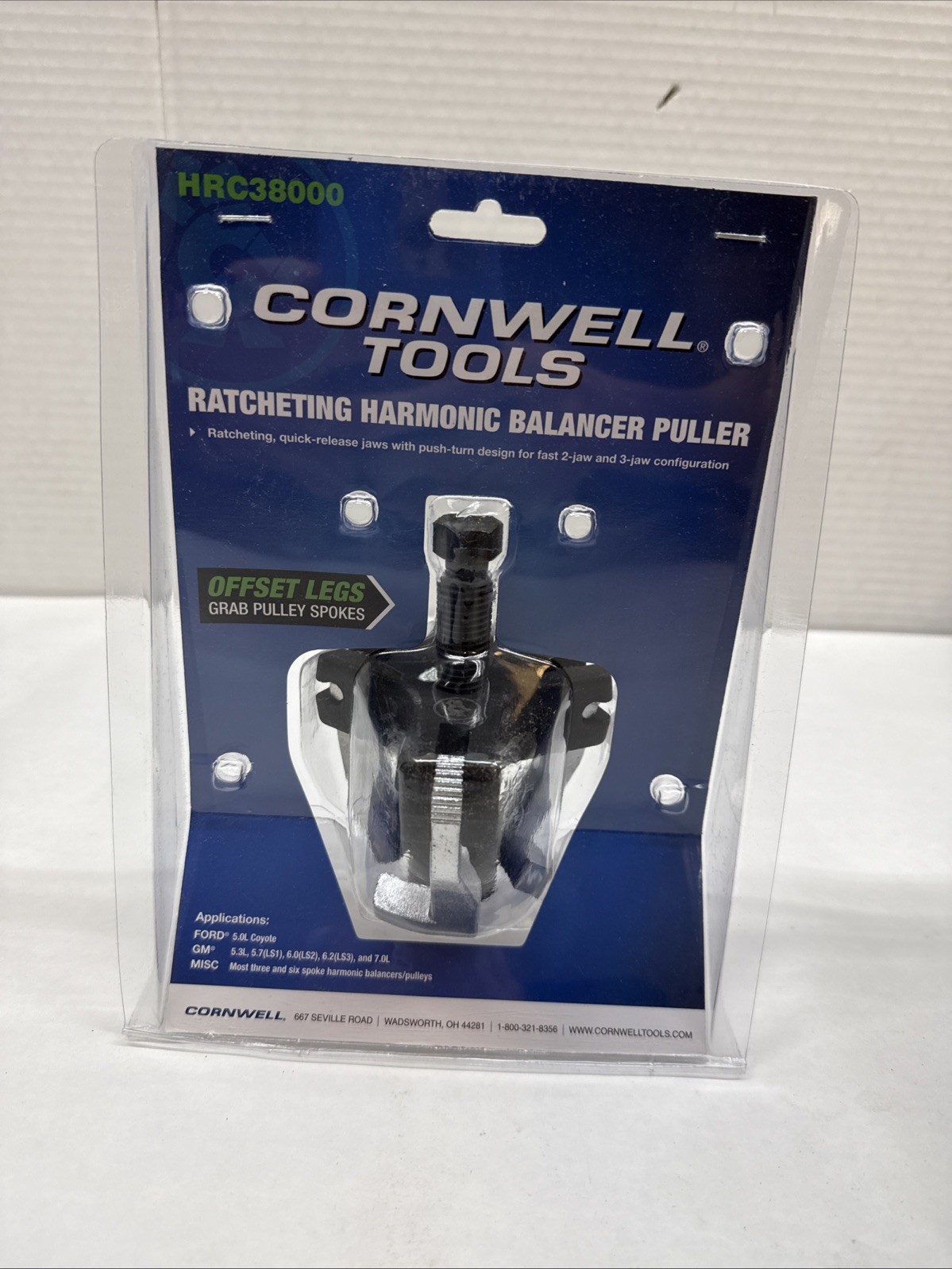 Cornwell Tools HRC38000 – Ratcheting Harmonic Balancer Pulley Puller