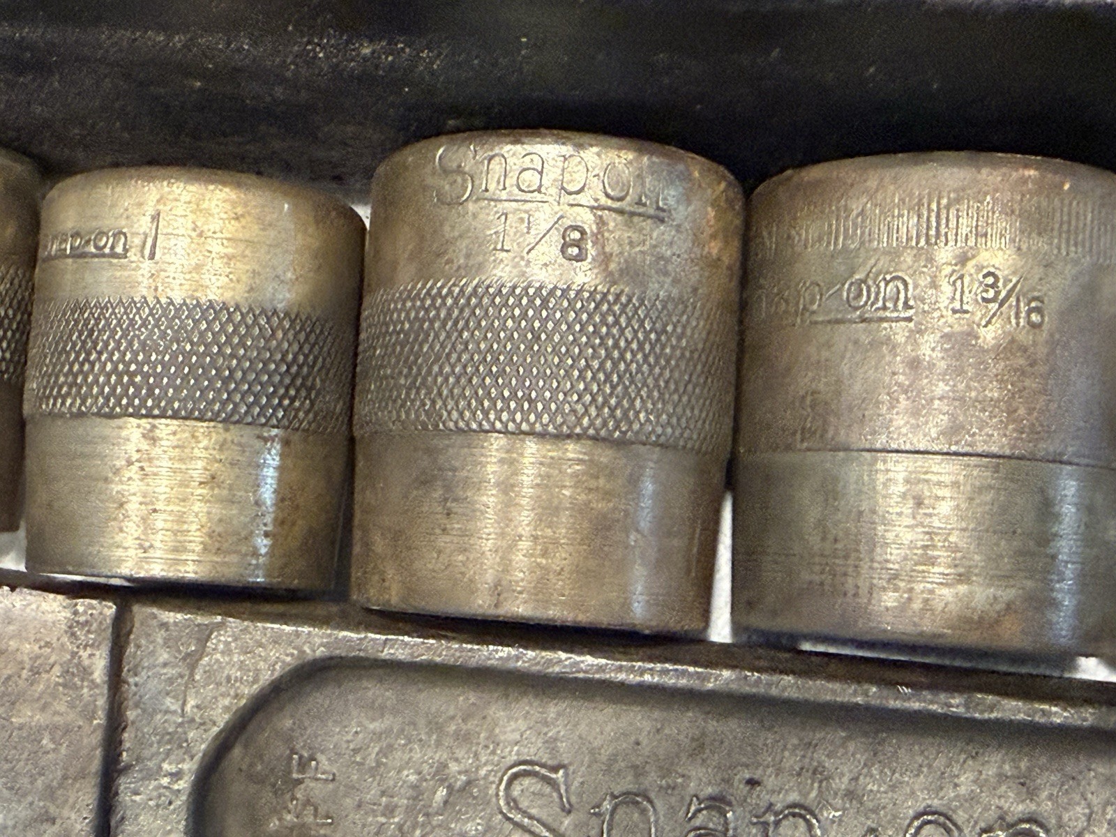 9 SOCKET SNAP ON 5/8 DRIVE PUSH THROUGH RATCHET SET EXTENSION ADAPTERS No. 7