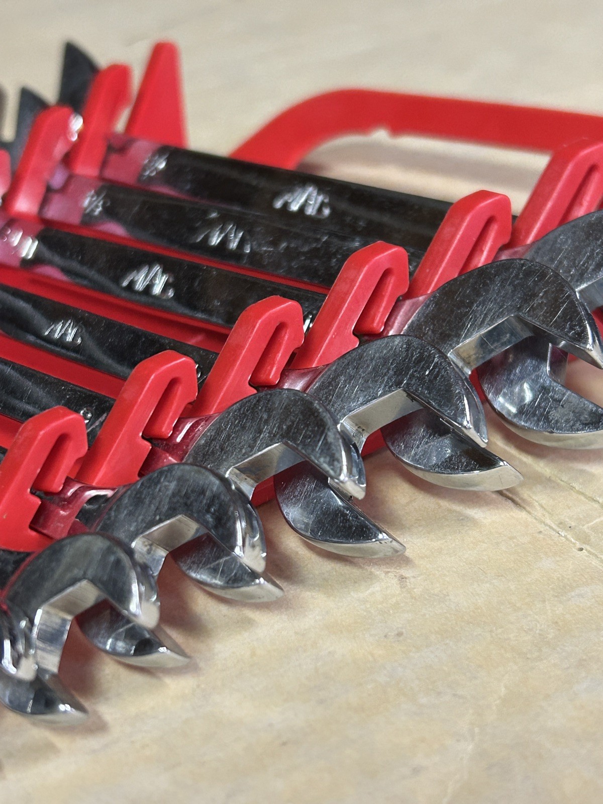 Mac Tools 8 PC SAE Angle Head Open End Wrench Set