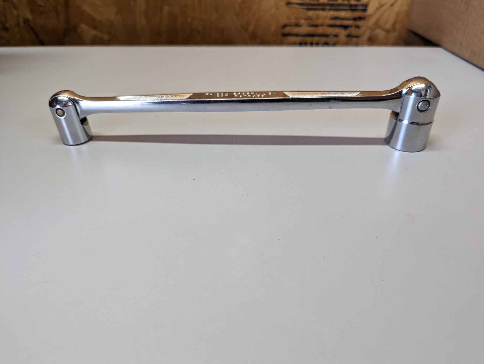 Snap-On FH1824 Rare Unmarked Double Flex Head Socket End Wrench 12pt 9/16″ 3/4″
