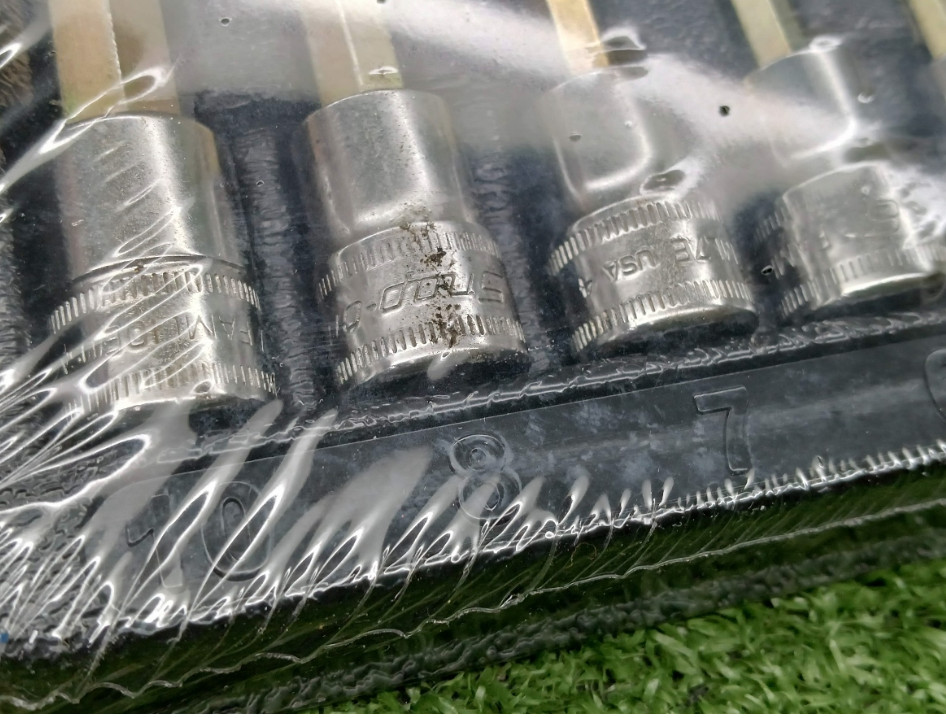Snap-on 206EFAML 6pc 3/8″ Drive Metric Extra-Long Hex Bit Socket Set Unused