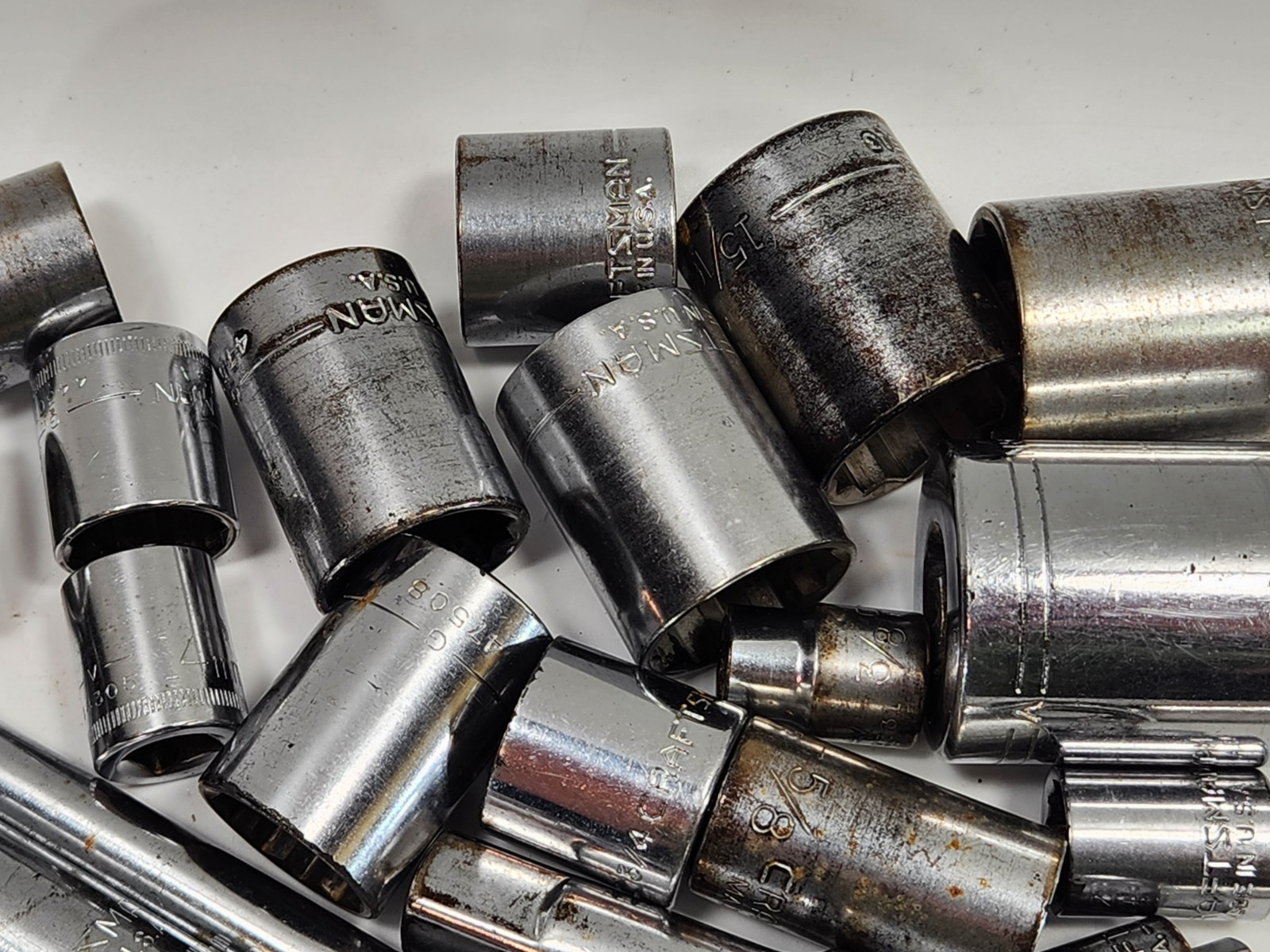 Vintage Craftsman Socket Tool Mixed Lot of 33 VV , G & V SERIES / Metric SAE