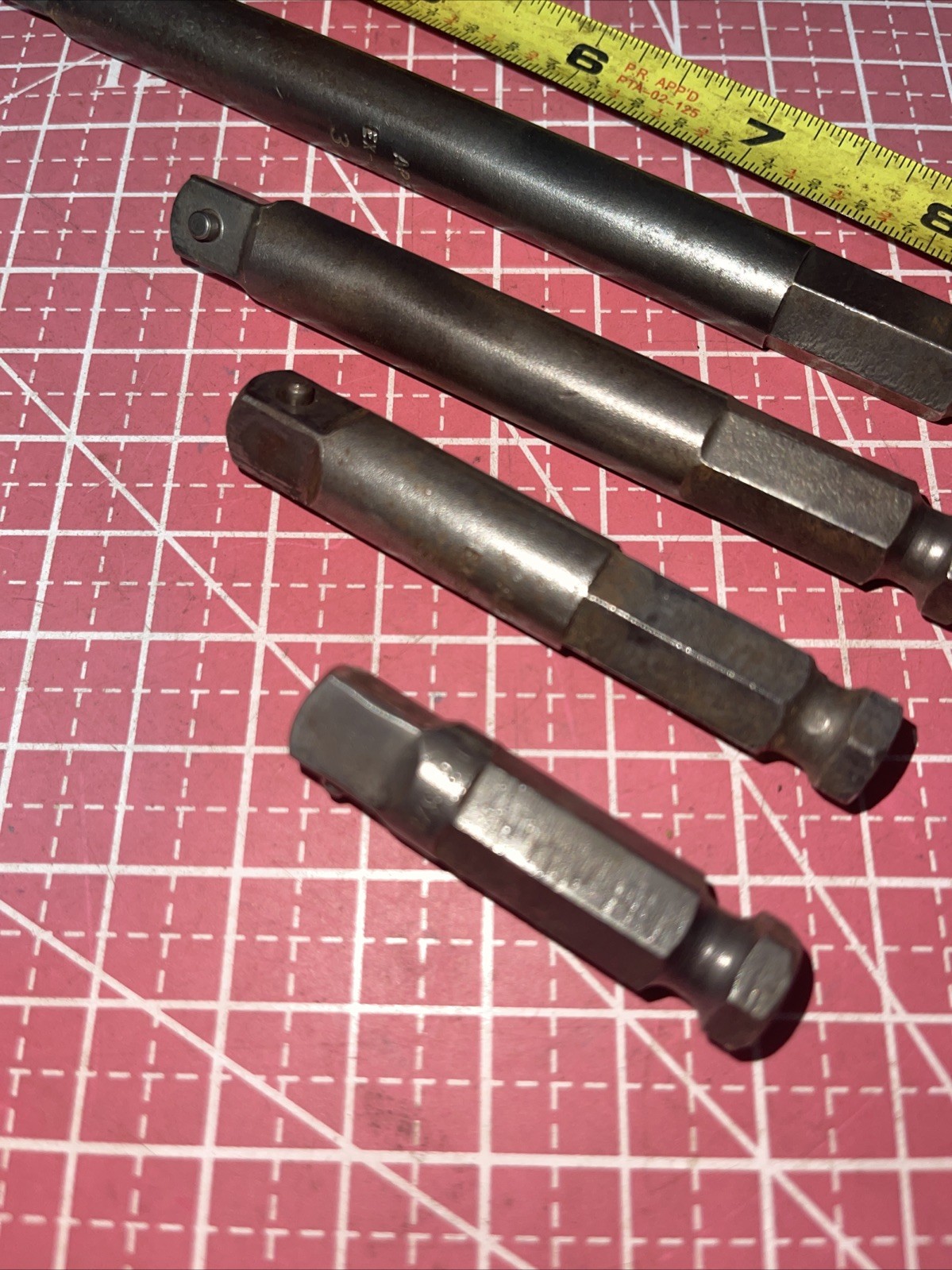 Apex USA 4 Piece 7/16 Hex Power Adapter Extension Set 3/8 Drive 2-6” Ex371