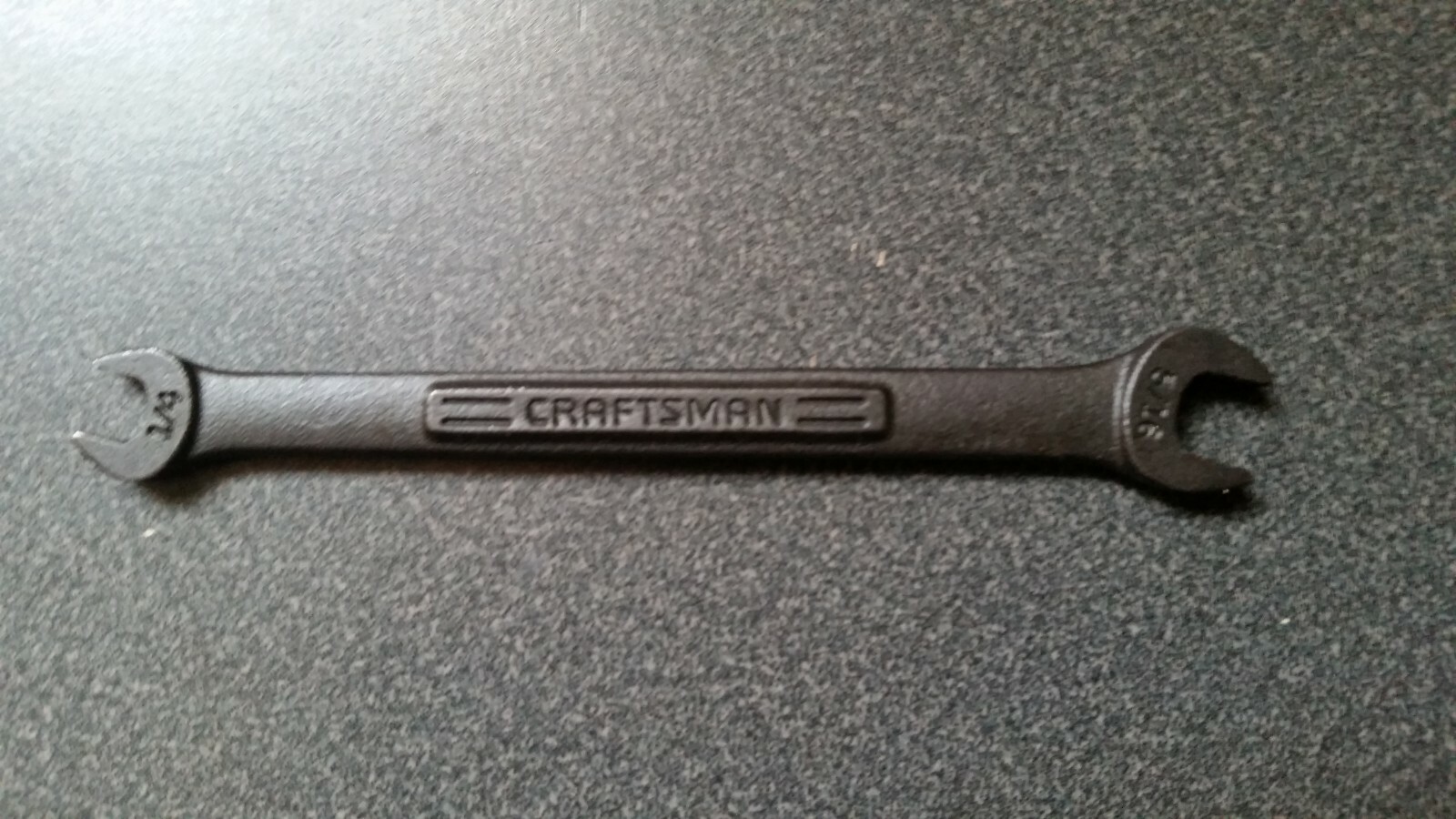 NOS Craftsman BLACK OXIDE double open-end, SAE 1/4″ x 5/16″ made in USA!!!