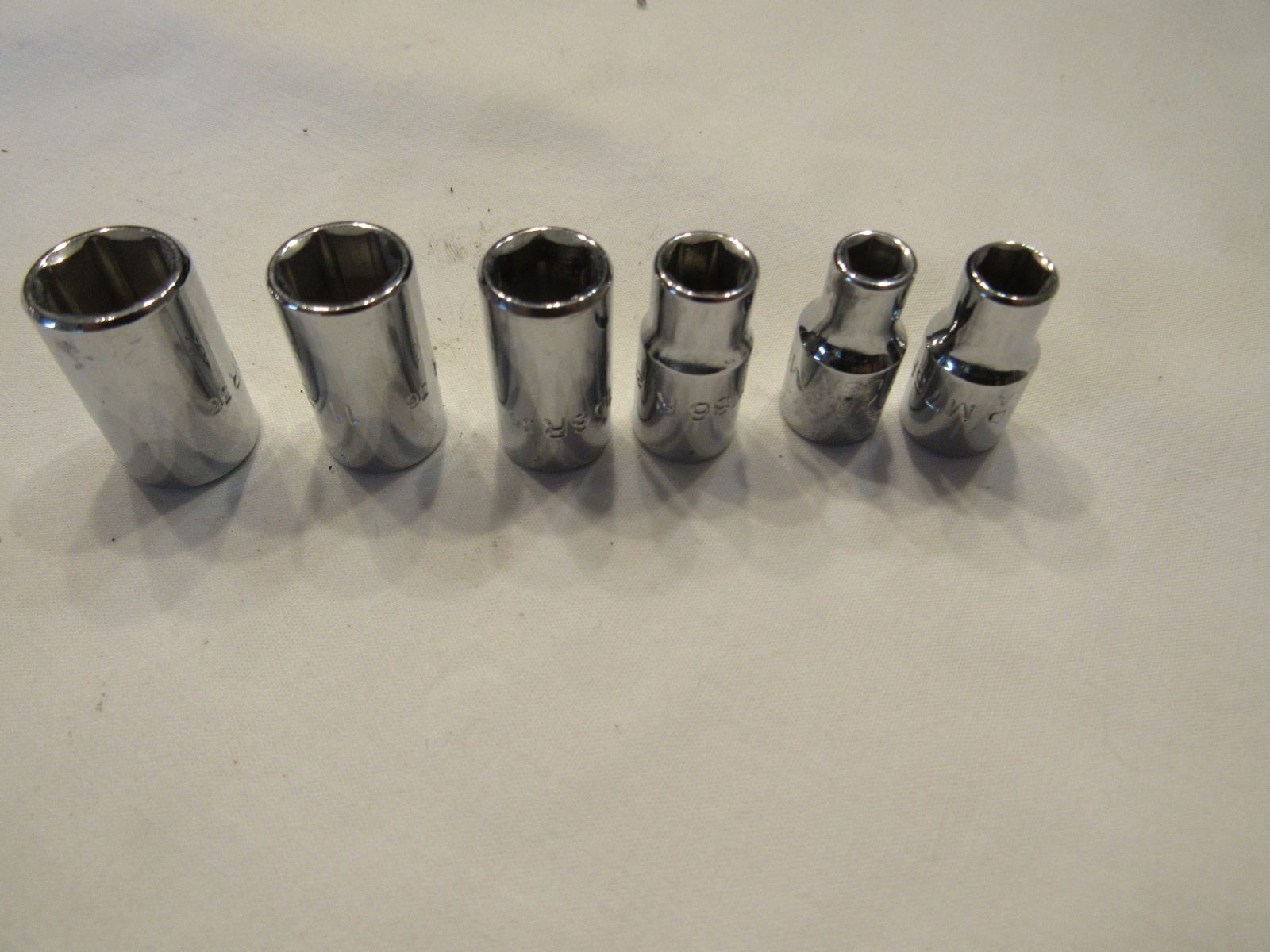 MAC TOOLS 7pc 1/4” Dr. 6 PT SAE Socket Set 3/16″ TO 3/8″ (m66r-m126r & AX1)