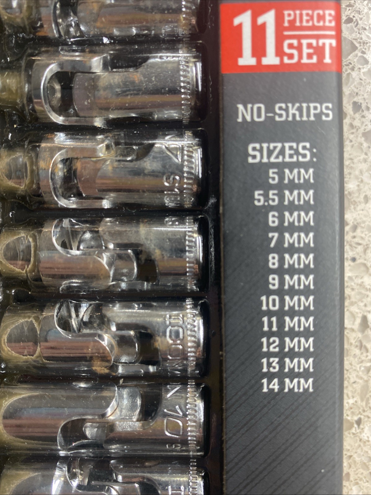 NEW S1UM11 1/4″ Drive Metric Universal Joint Shallow Socket Set 70298