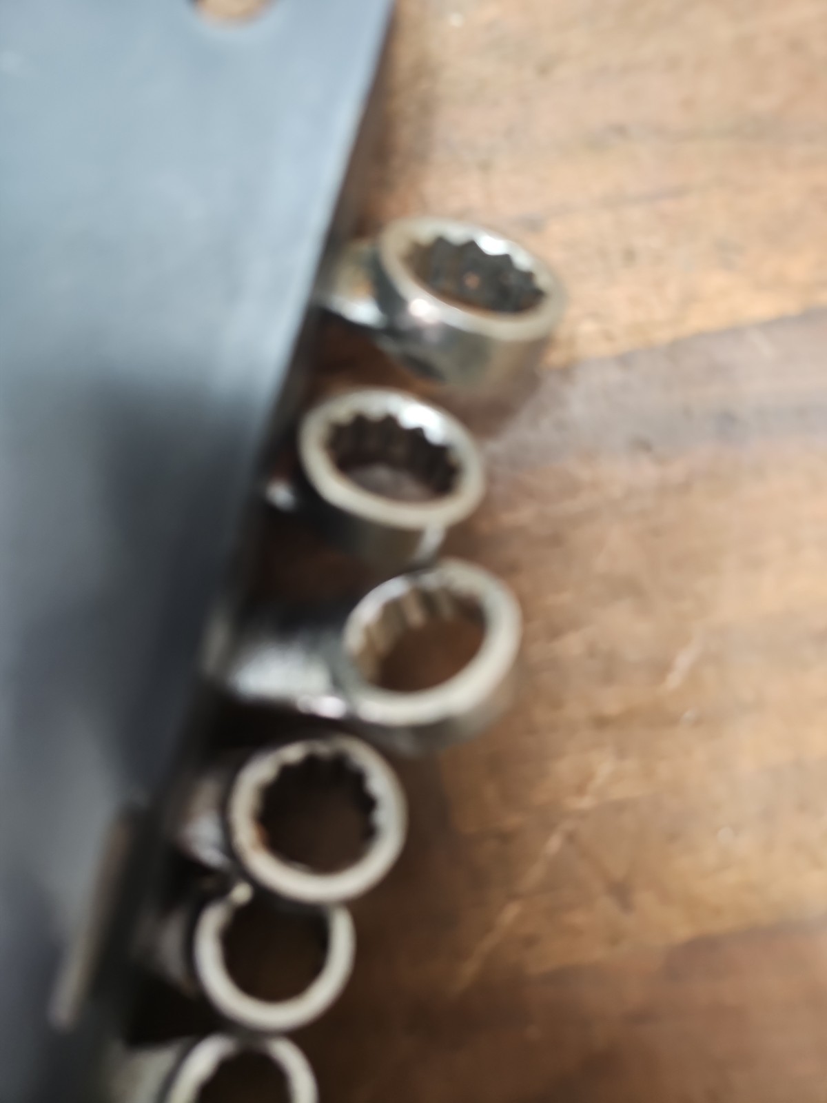 L59- vintage Craftsman Metric Combination Wrench Set 7mm-17 mm Forged In USA