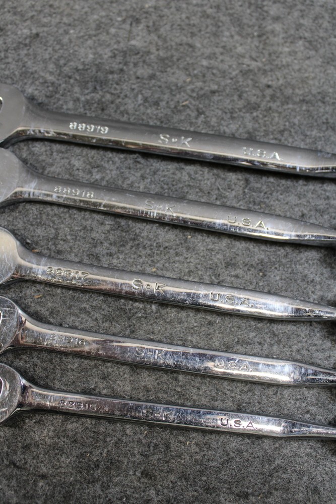 SK Tools Metric Flex Head Combination Wrench Set 10mm-19mm w/Tray (458903)