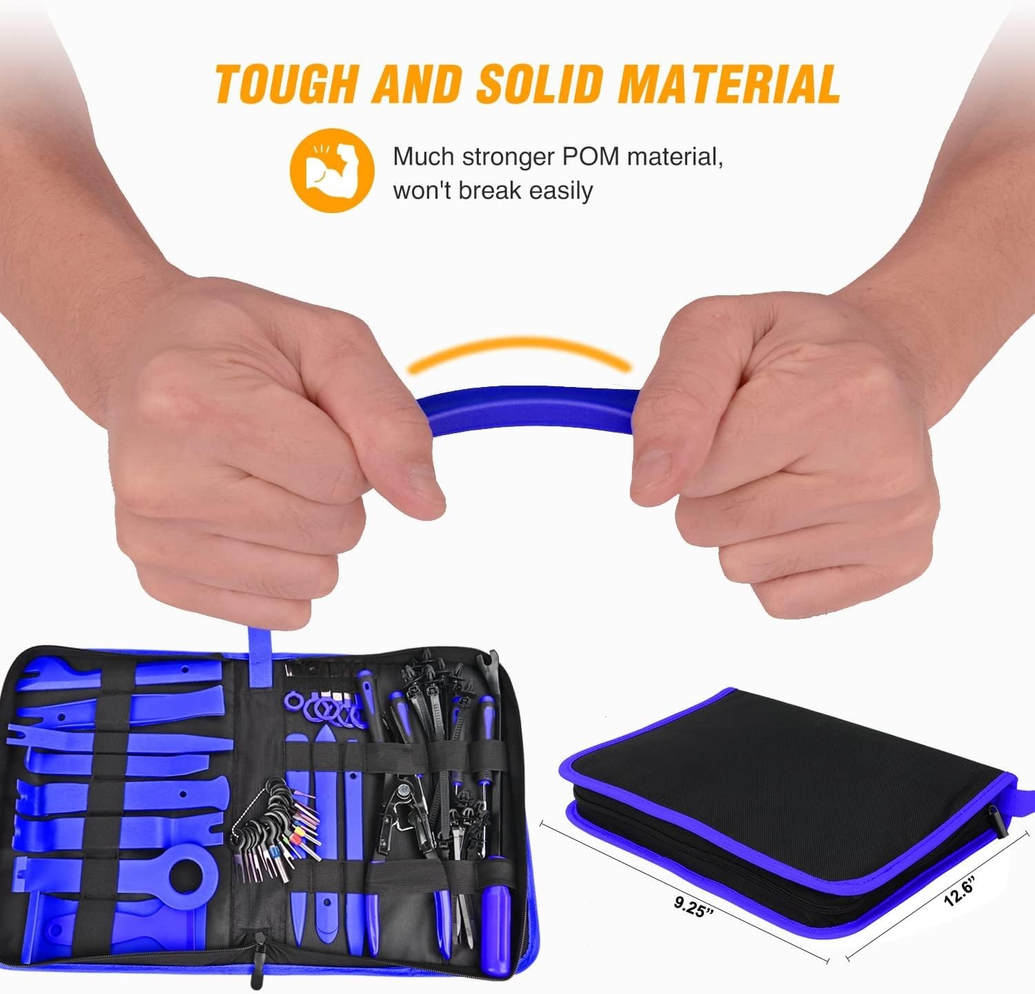 Durable 238Pcs Clip Removal Tool Kit with 12 Sizes for Car Trim Installation