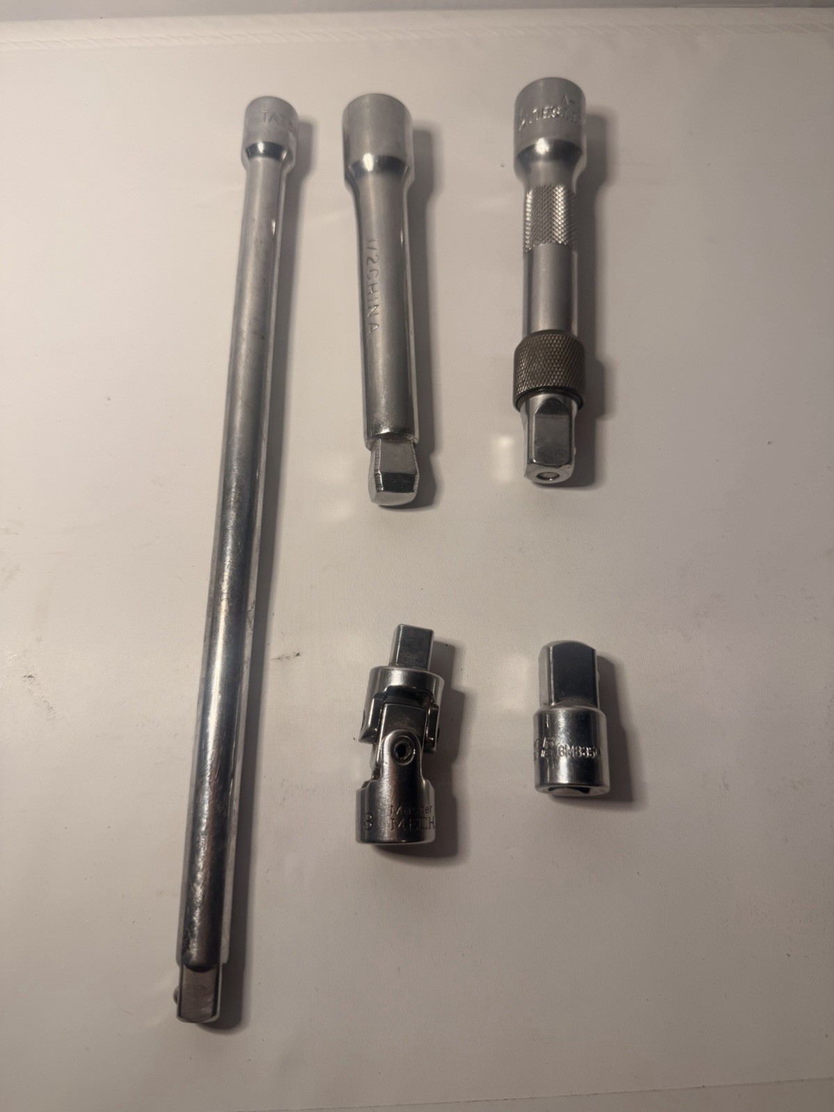 Ratchet Extension 1/2” Drive And 3/8” Drive, Swivel Socket And Adapter