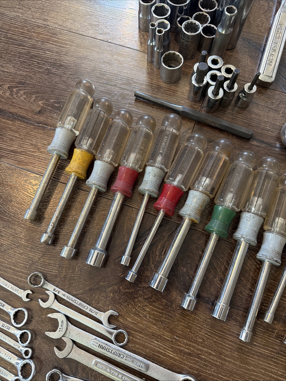 Large Snap On Mac Craftsman Tool Lot, Wrench’s screwdrivers Ratchet Flex Head