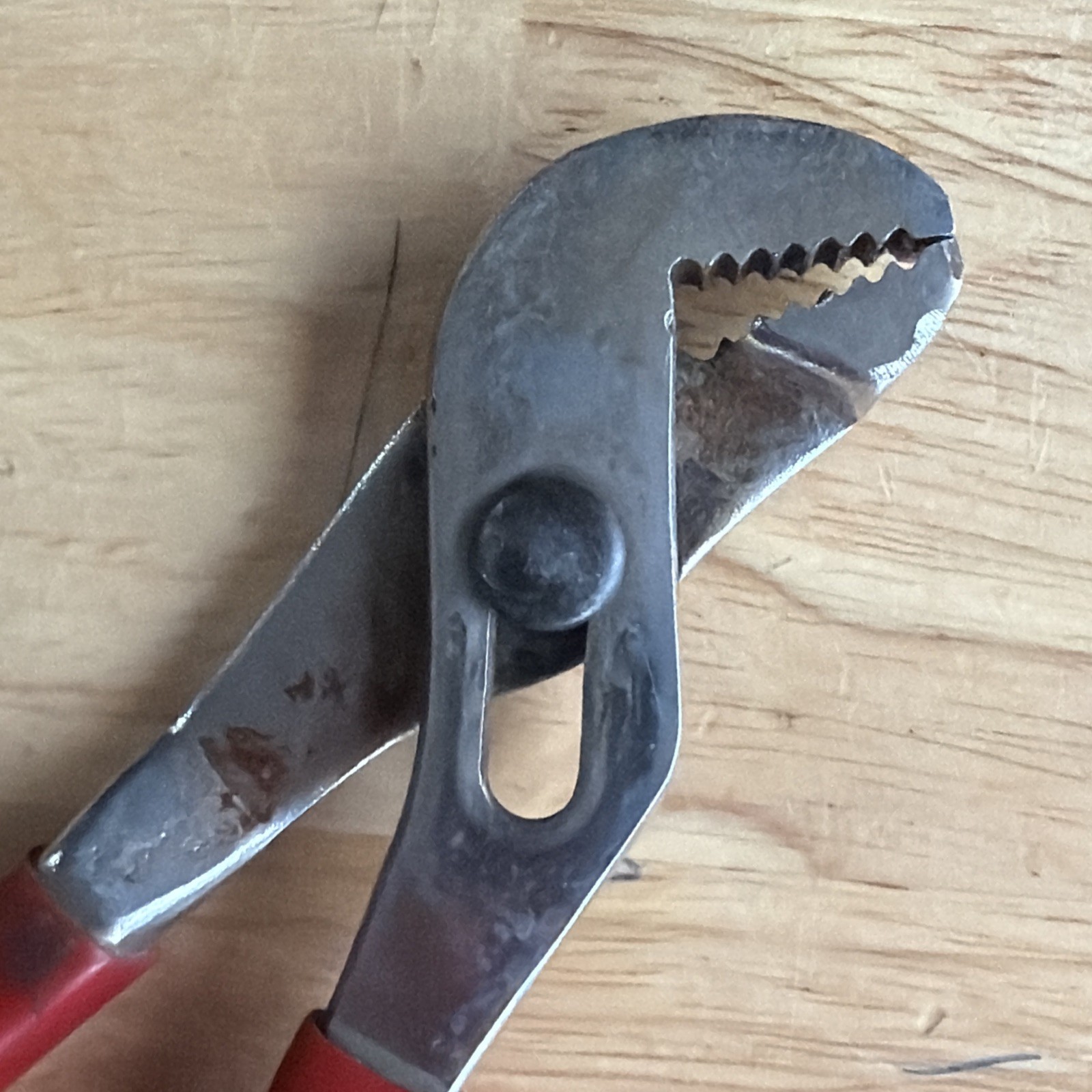 Blackhawk Tools 6-3/4″ Long Slip Joint Pliers Red Handle PT-1263-1 Made in USA