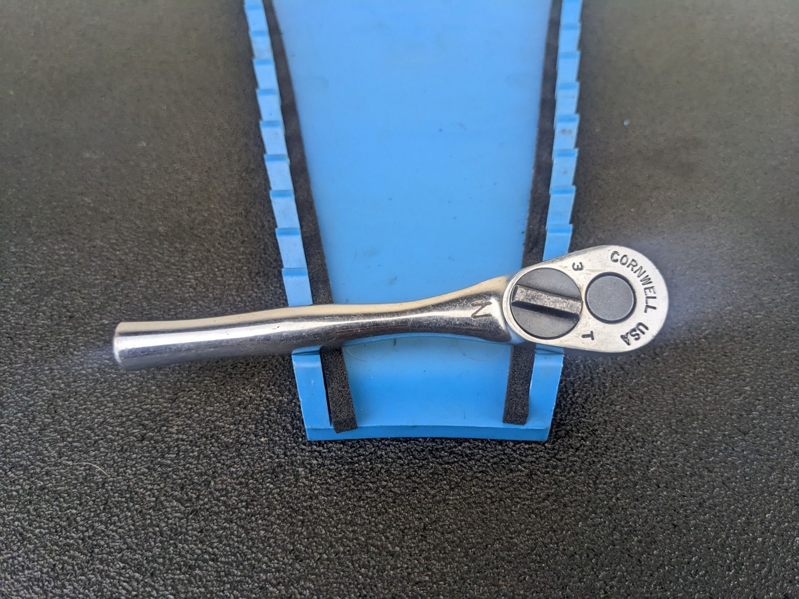 #bl159 Cornwell Tools USA JRS30 Chrome Short Stubby 3/8″ Drive Ratchet