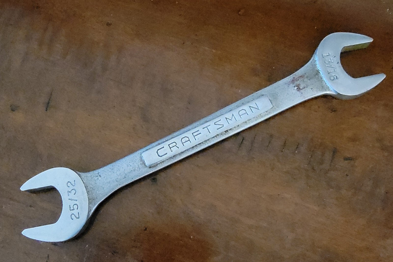 Vintage Craftsman Double Open End Wrench 25/32″ x 13/16″ Made in USA