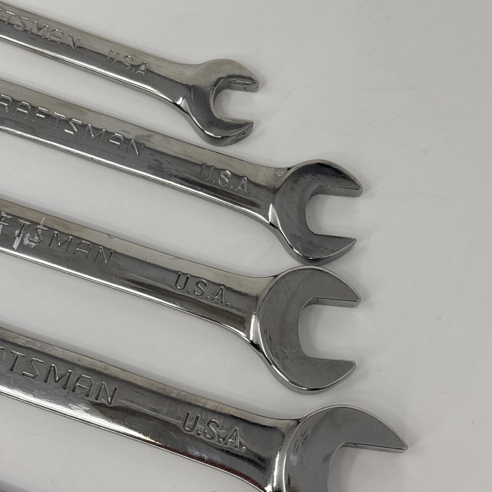 Craftsman SAE Ratcheting Wrench Set 12 Point Reversible 8pc GK F 42404 USA