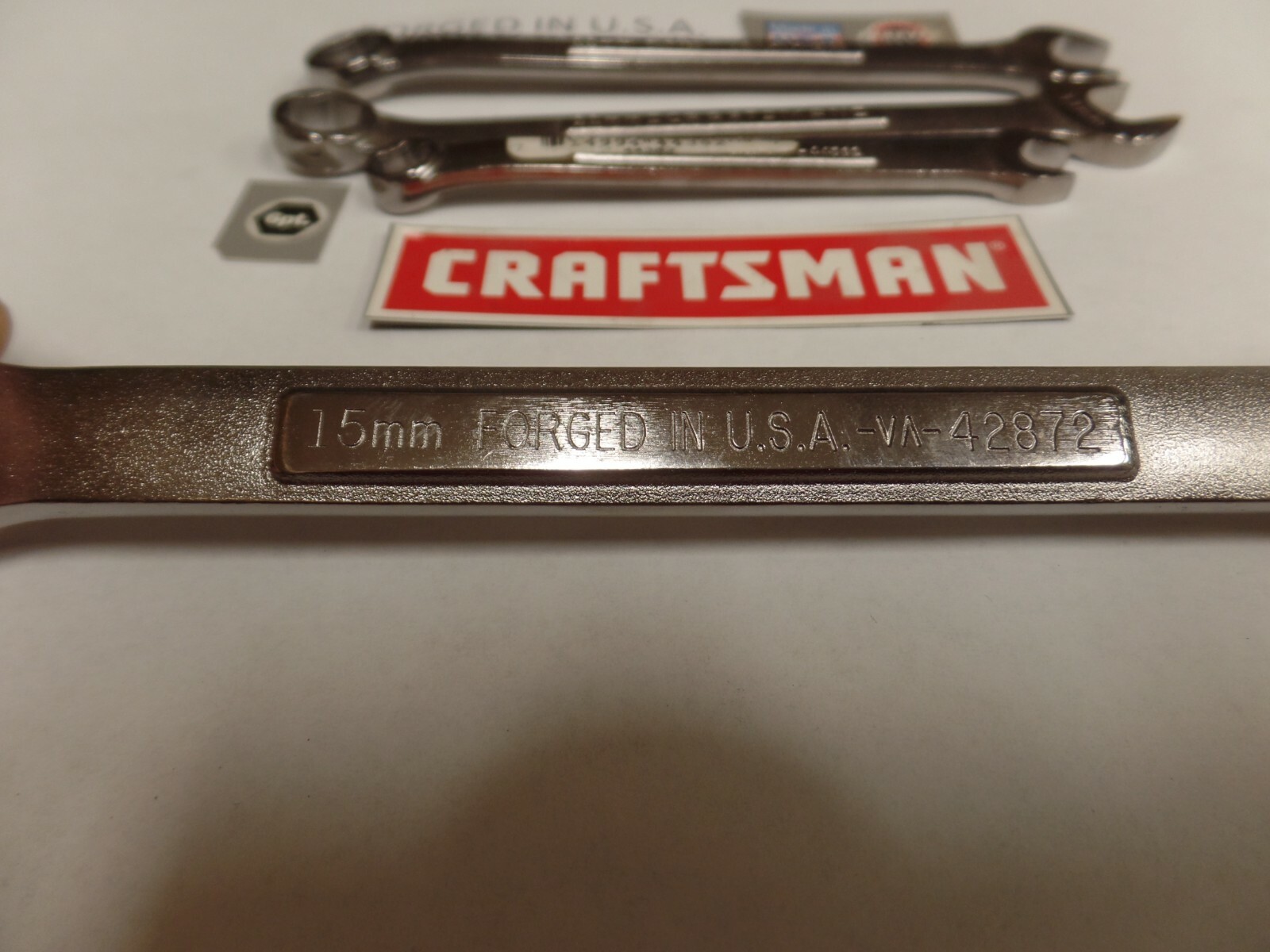FORGED IN U.S.A. Craftsman SAE/METRIC Combination Wrench. , 6 pt, point NEW
