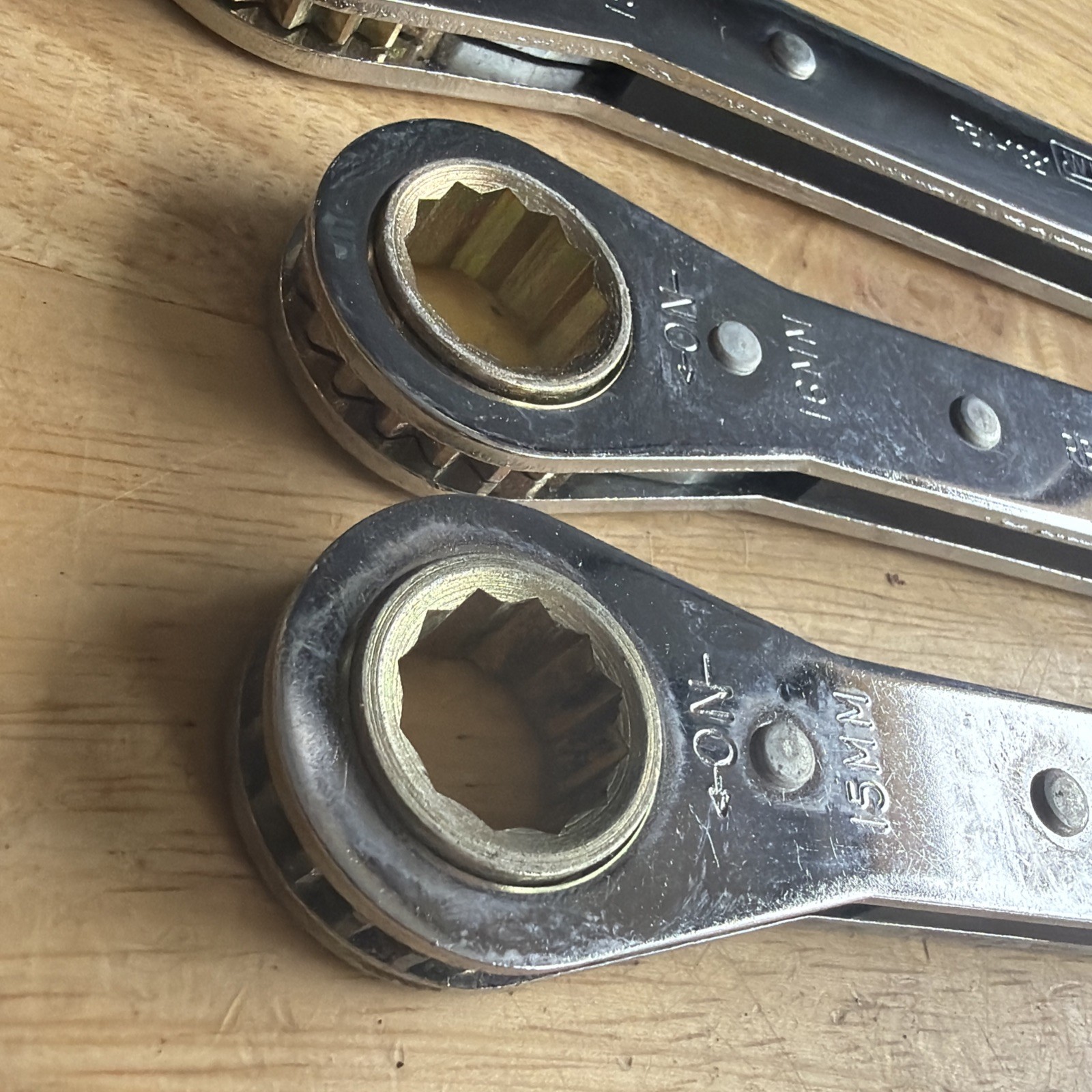 Williams Tools Metric Ratcheting Box End Wrench Set 12/6pt 7-19mm 21mm K-15 USA