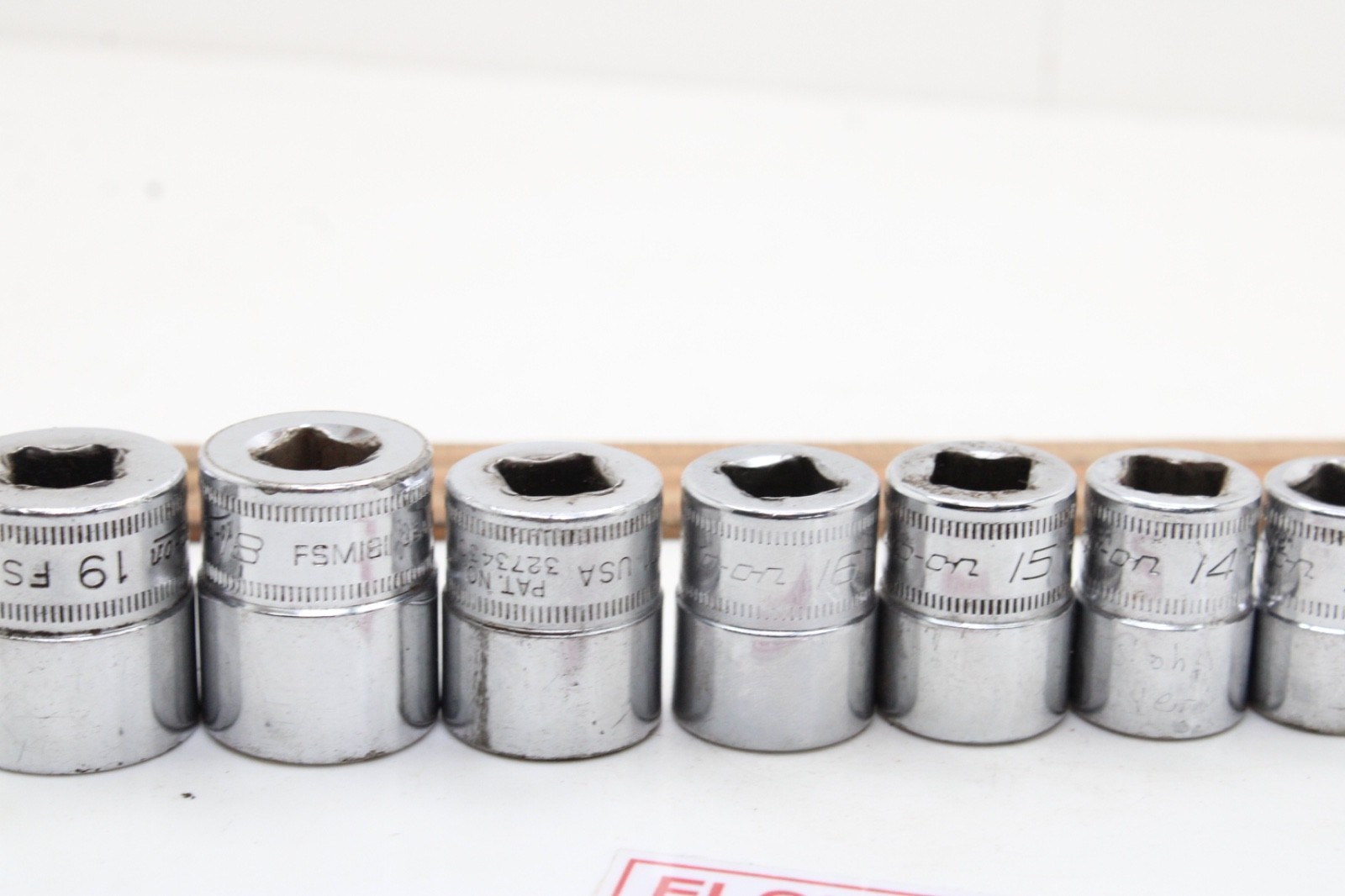 Snap-on 212FSMY 7-19mm 3/8″ Drive 6 Point 13 Piece Metric Chrome Socket Set USA