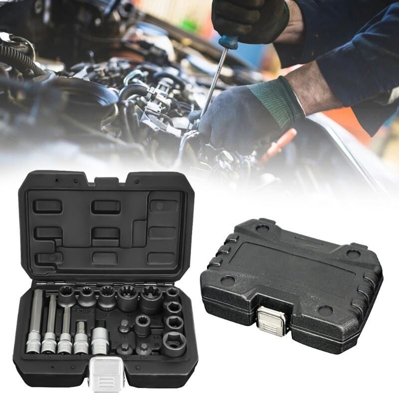 Set of 18 High Strength Alloy Steel Brake Caliper and Sub Pumps Screw Tool set