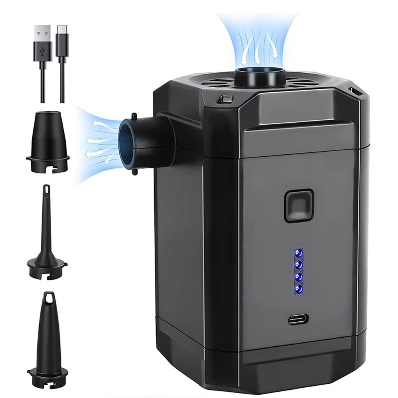 5200mAh Battery Rechargeable Air Pumps Inflates Deflates Camping Mattress Tents