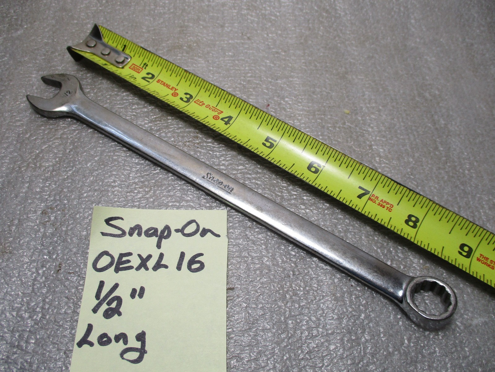 Snap-On USA 1/2″ Extra Long Combination Wrench USA – OEXL 16