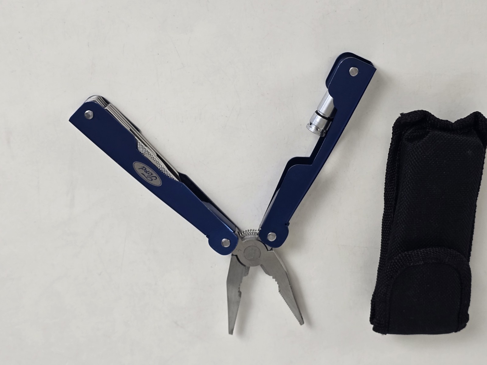 FORD MOTORS FORD TOOLS MULTI TOOL IN SHEATH BLUE METALLIC NEW