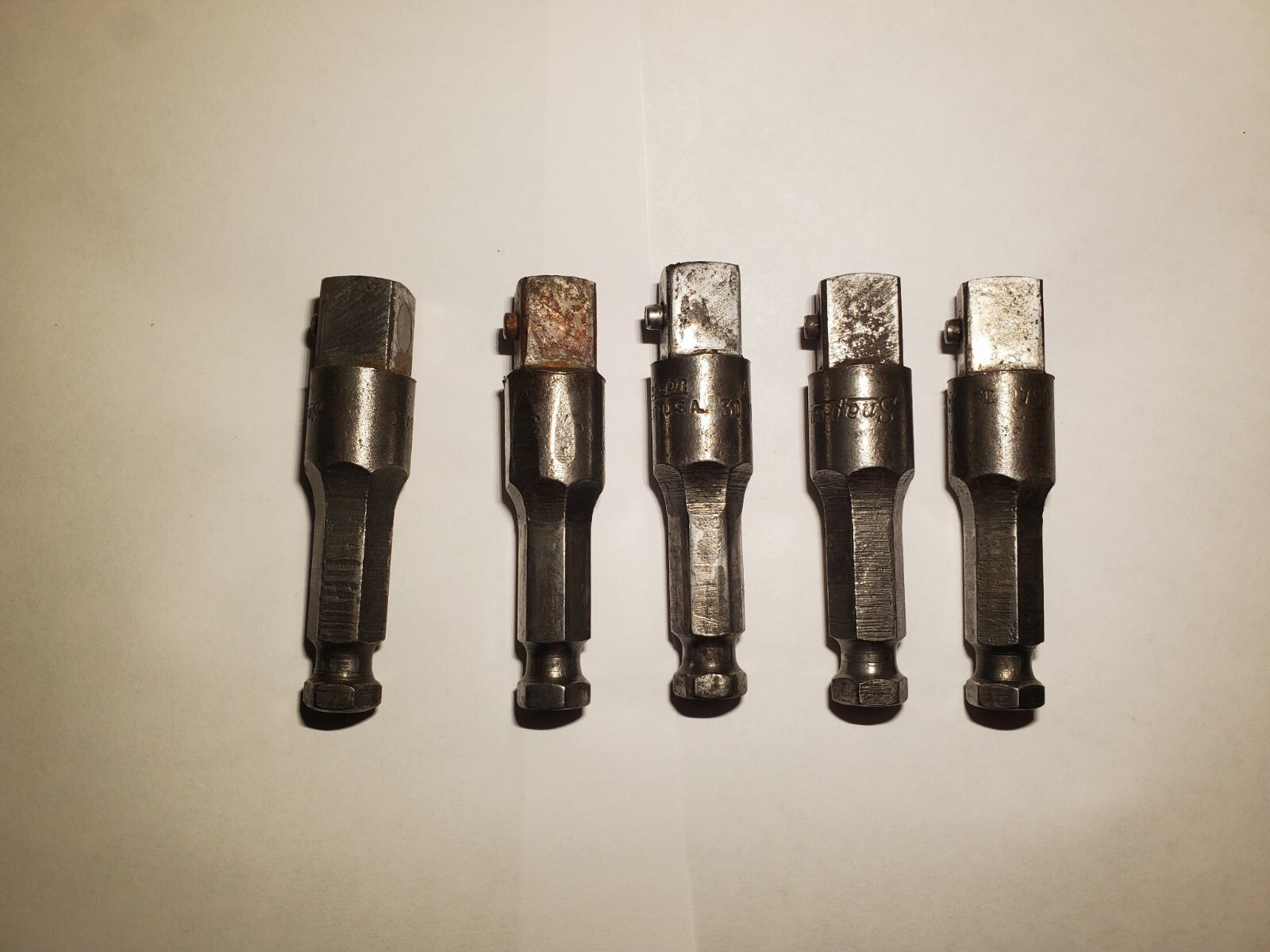 Snap On 1/2 Inch Drive SAE 7/16 Hex 2 3/4″ Power Hex Shank Model A3011A USA QTY5