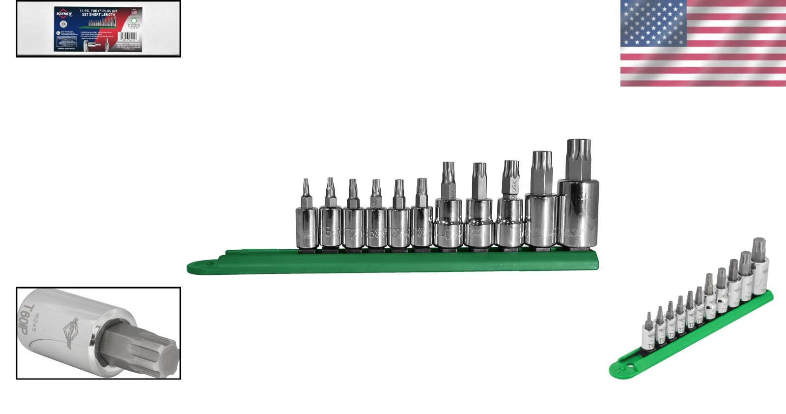 11-Piece Torx Plus Socket Bit Set