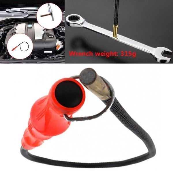 60cm Flexible Magnetic Bendable Picker Magnet Shaft Pick Up Rod Stick Hand Tool