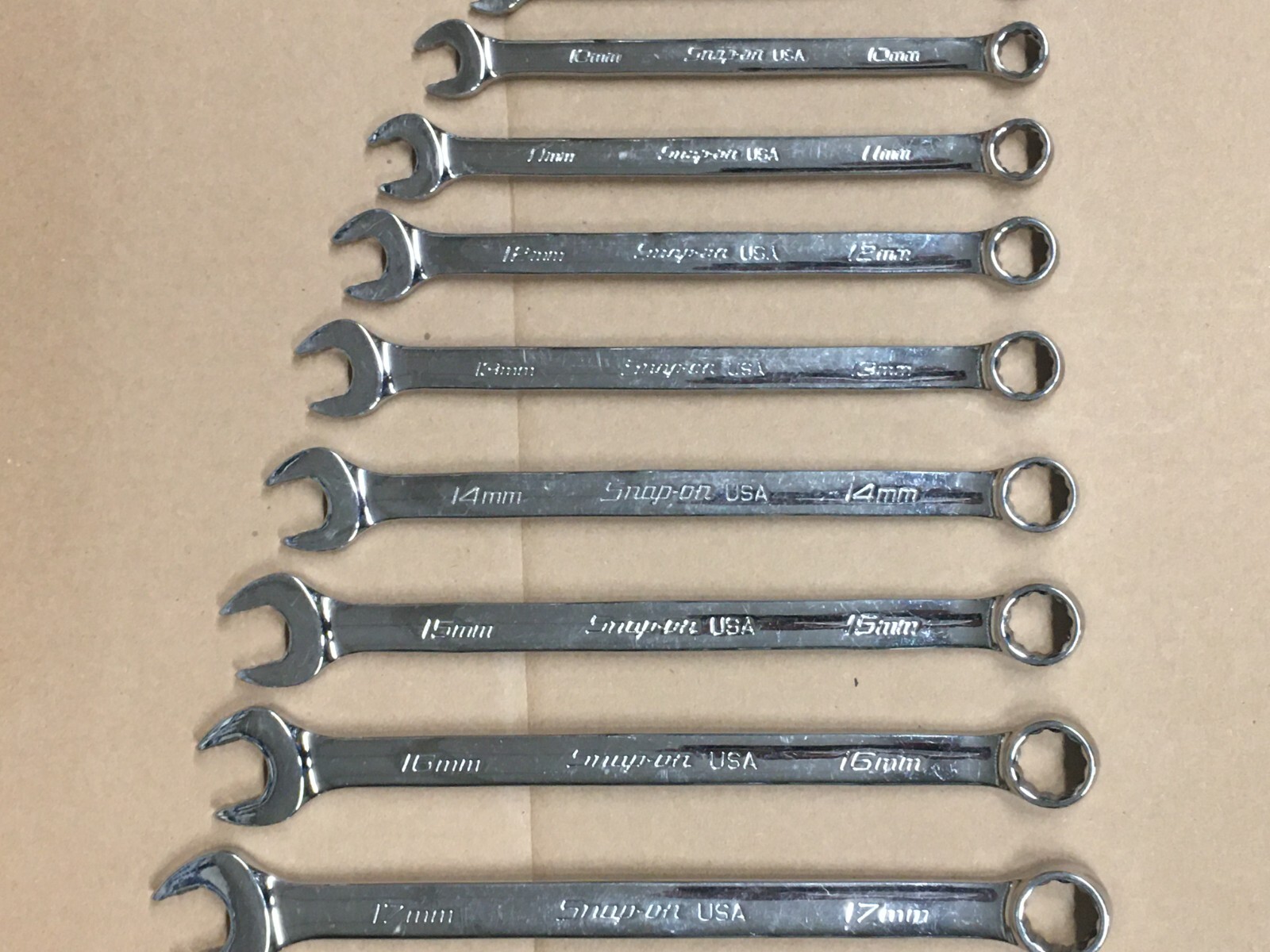 Snap On 13pc Metric Wrench Set – 7mm-19mm – Flank Drive Plus – Slightly Used