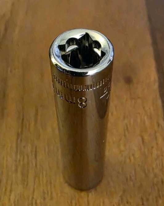 Craftsman 8mm Deep Well Socket 6 Point 1/4″ Drive S-AF 44405