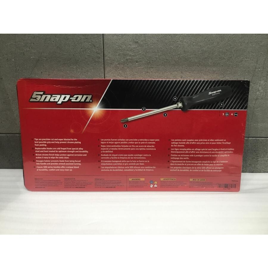 Snap-on Tools SDDX70ADT 7pc DARK TITANIUM Grip Combination Screwdriver New Japan