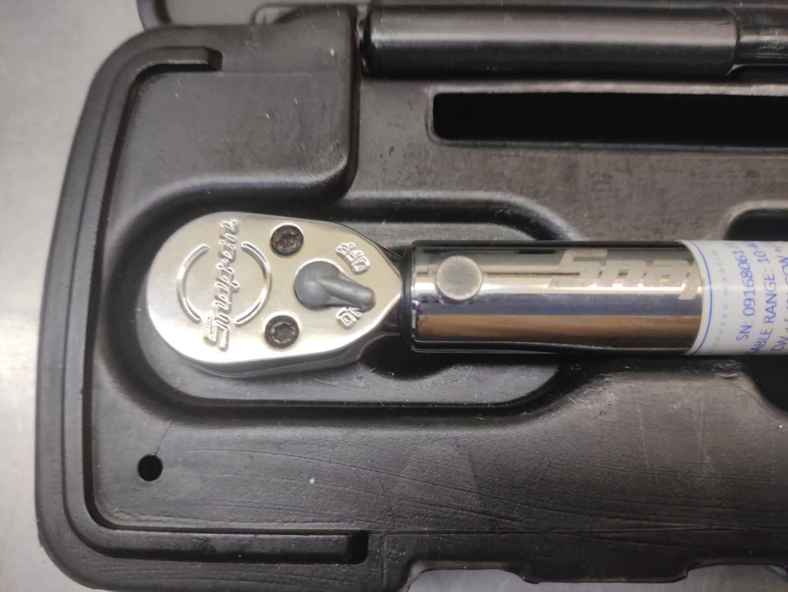 Snap-on QD1R50 1/4″ Drive Ratchet Click Torque Wrench 10-40 in/ lbs USA