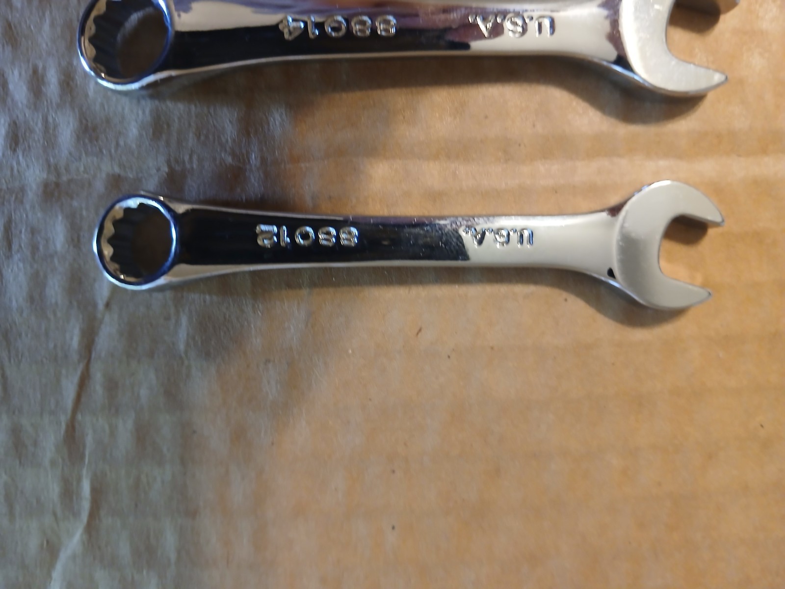 S-K 7 pc Stubby Combination Wrench Set 3/8-3/4 Made In The USA