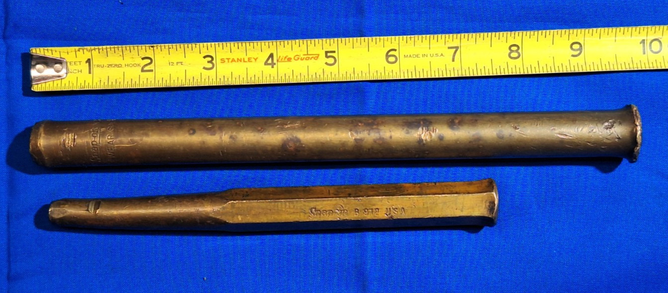 2 Snap-On brass punches brass drift pin B912