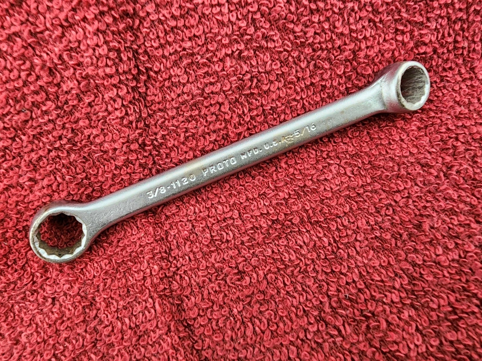 PROTO 1120 Stubby Box End Wrench 3/8” x 5/16” 12 Pt., 4-11/16″ Long