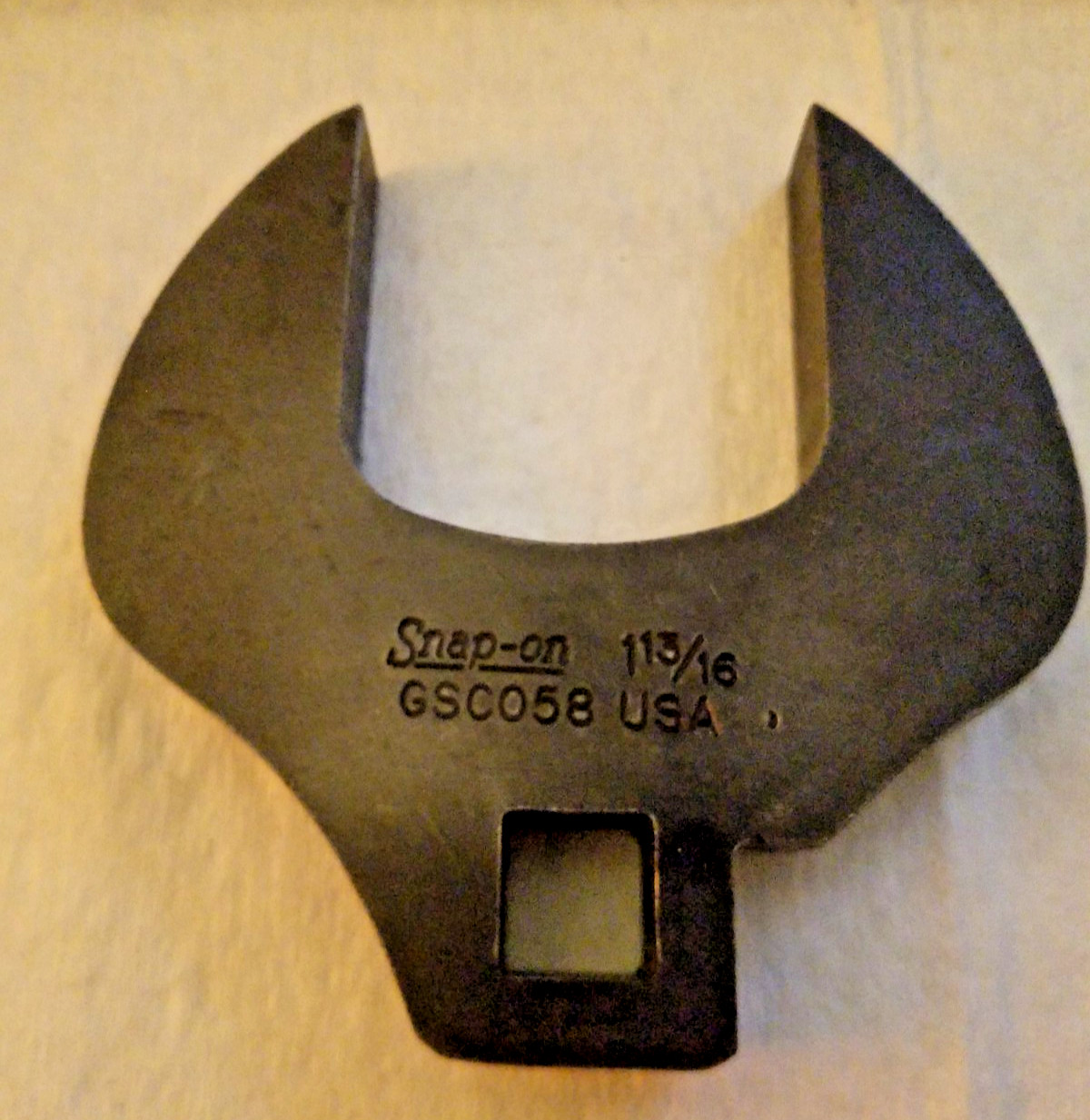Snap On 1/2″ Drive 1-13/16″ Crows Foot Wrench Black Industrial Finish # GSCO58