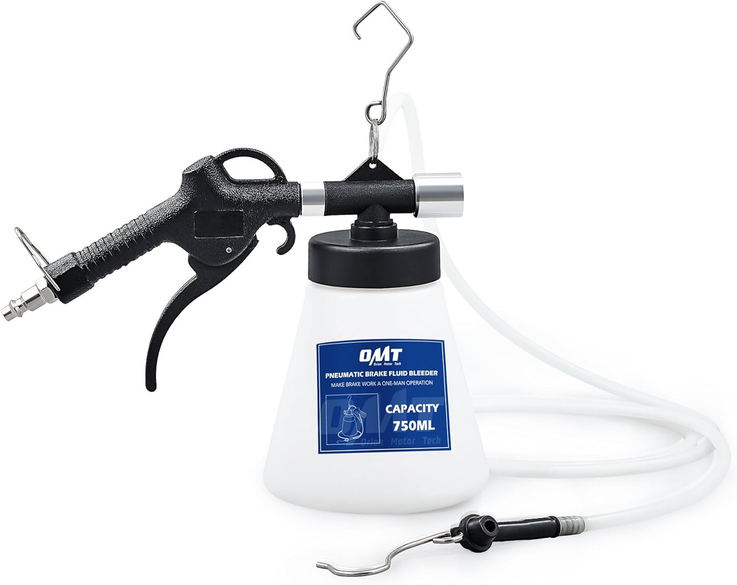 Pneumatic Brake Bleeder Kit, 0.8qt Brake Fluid Bleeder Kit with 8 Master Cylinde