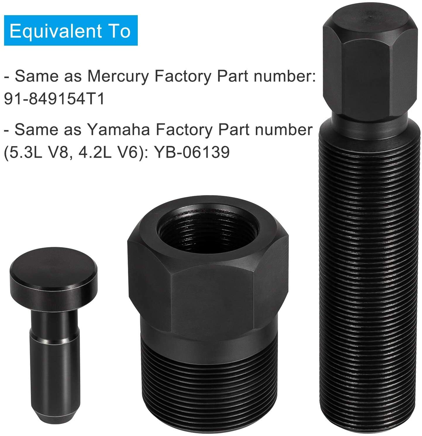 Flywheel Puller Flywheel Removal Tool (1.5″ x16) for Mercury, Yamaha Outboard