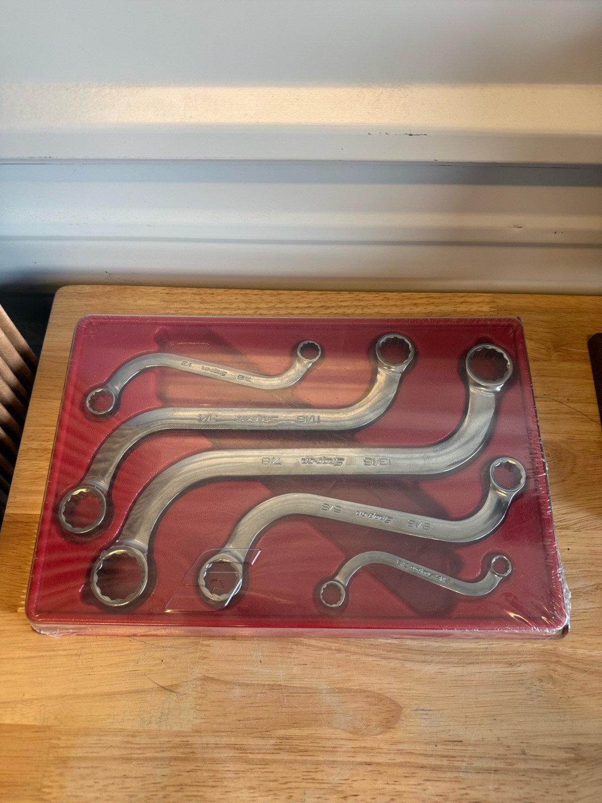 New Snap on 5 Pc 12-Point SAE S-Shaped Box Wrench Set 5/16-7/8″ – SBX605