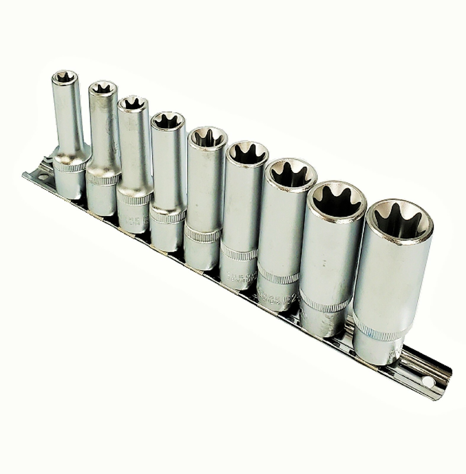 9-PC. 1/2″ DR. Female E-Star Scoket Set E10 – E24
