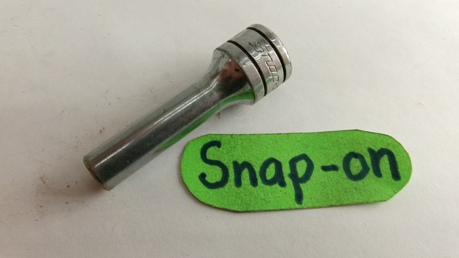 Snap-on tools 3/8″ drive 1/4″ SAE Deep 6 point Socket SFS081 USA Nice!