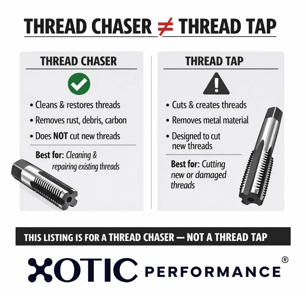 M6 x 1.00 x 116mm Thread Cleaning Chaser Tool Clean Restore Bolt Threads