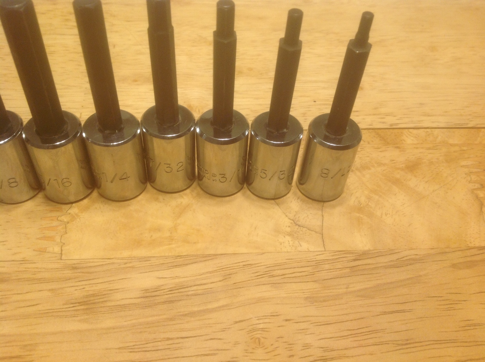 10 Pc. Proto Prof. Tools 1/2″ & 3/8″ Dr. Hex Socket Set 4990-1/8″ to 5441-5/8″