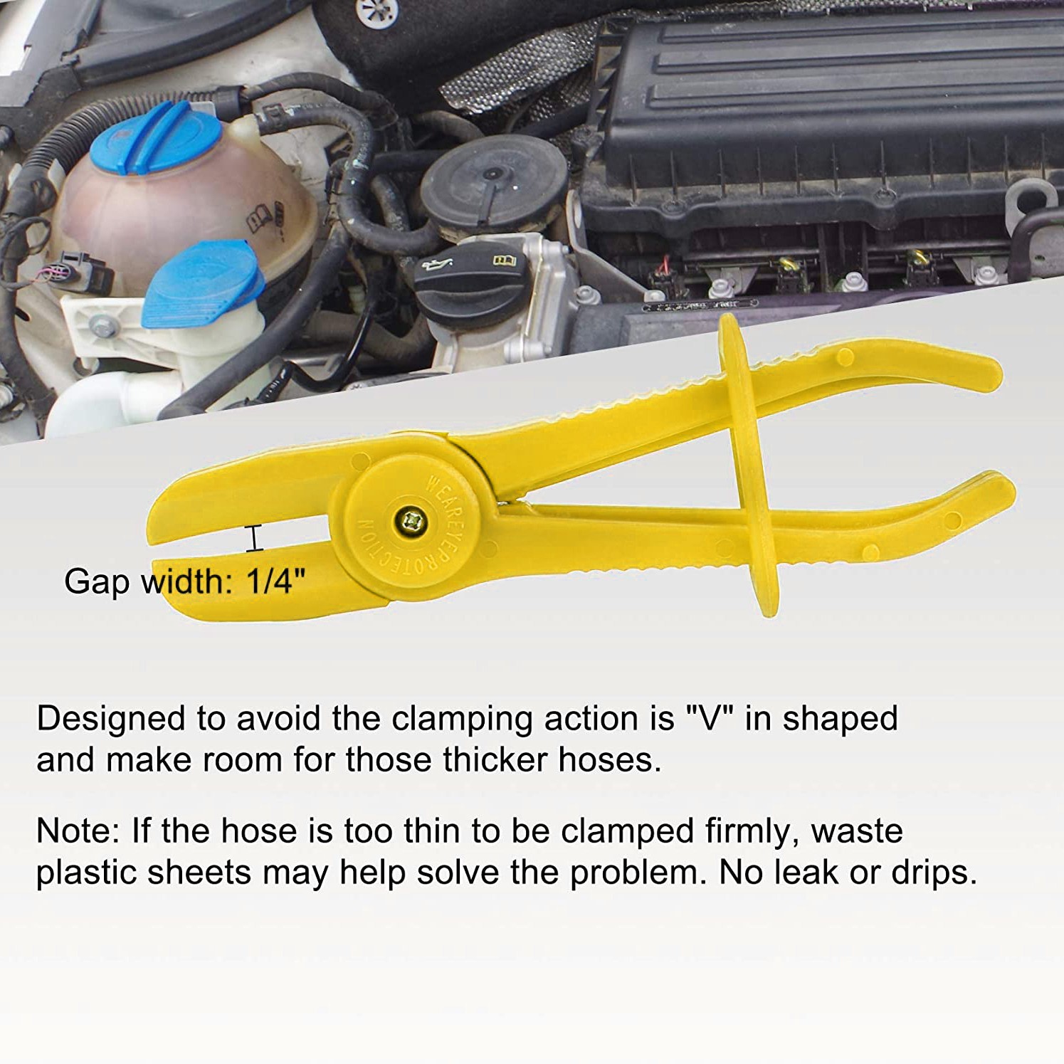 6pcs/Set Hose Clamp Set Clamp Brake Line Pipe Locking Plier Radiator Hose Clamp