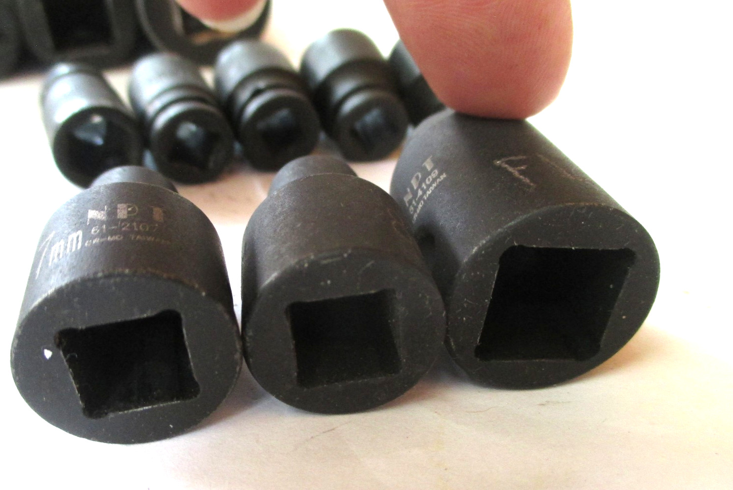 NPT 15 PIECE Impact Socket Set Metric 3/8, 1/4, & 1/2″ Drv Shallow/Deep 5.5-21mm