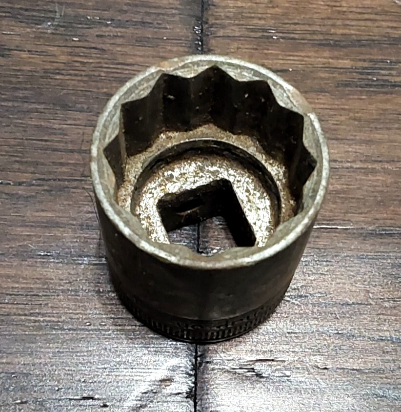 Snap-On SW-320 1E 1/2″ Drive 1″ 12pt Socket Made In USA Mechanic Hand Tool