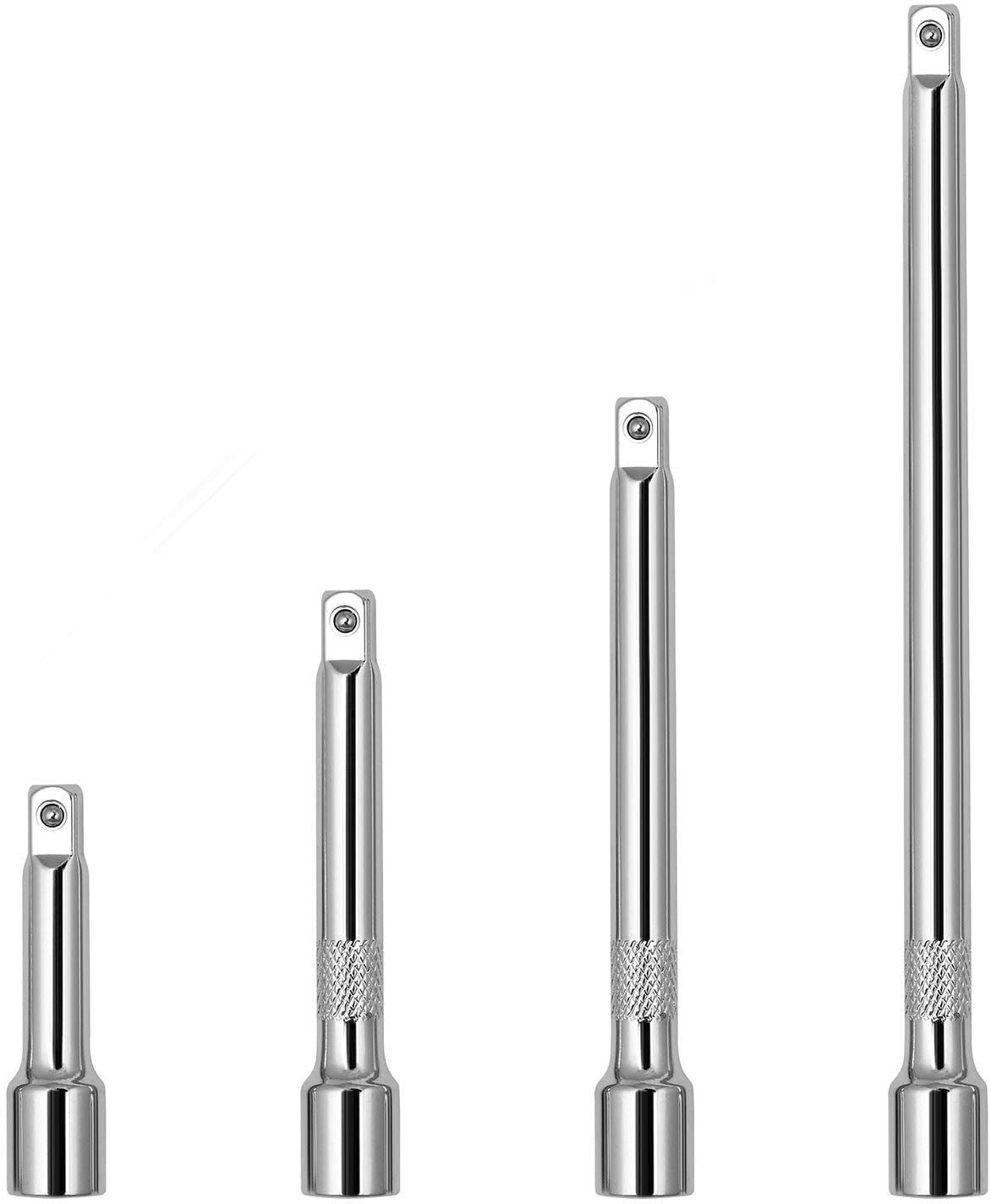 4-Piece 3/8″ Drive Socket Extension Bar Set, Professional Socket Extension Set I