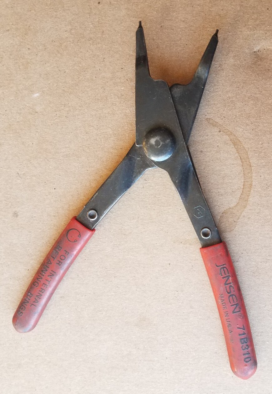 Jensen 71B310 Internal Retaining Ring Pliers – USA clip c tools straight