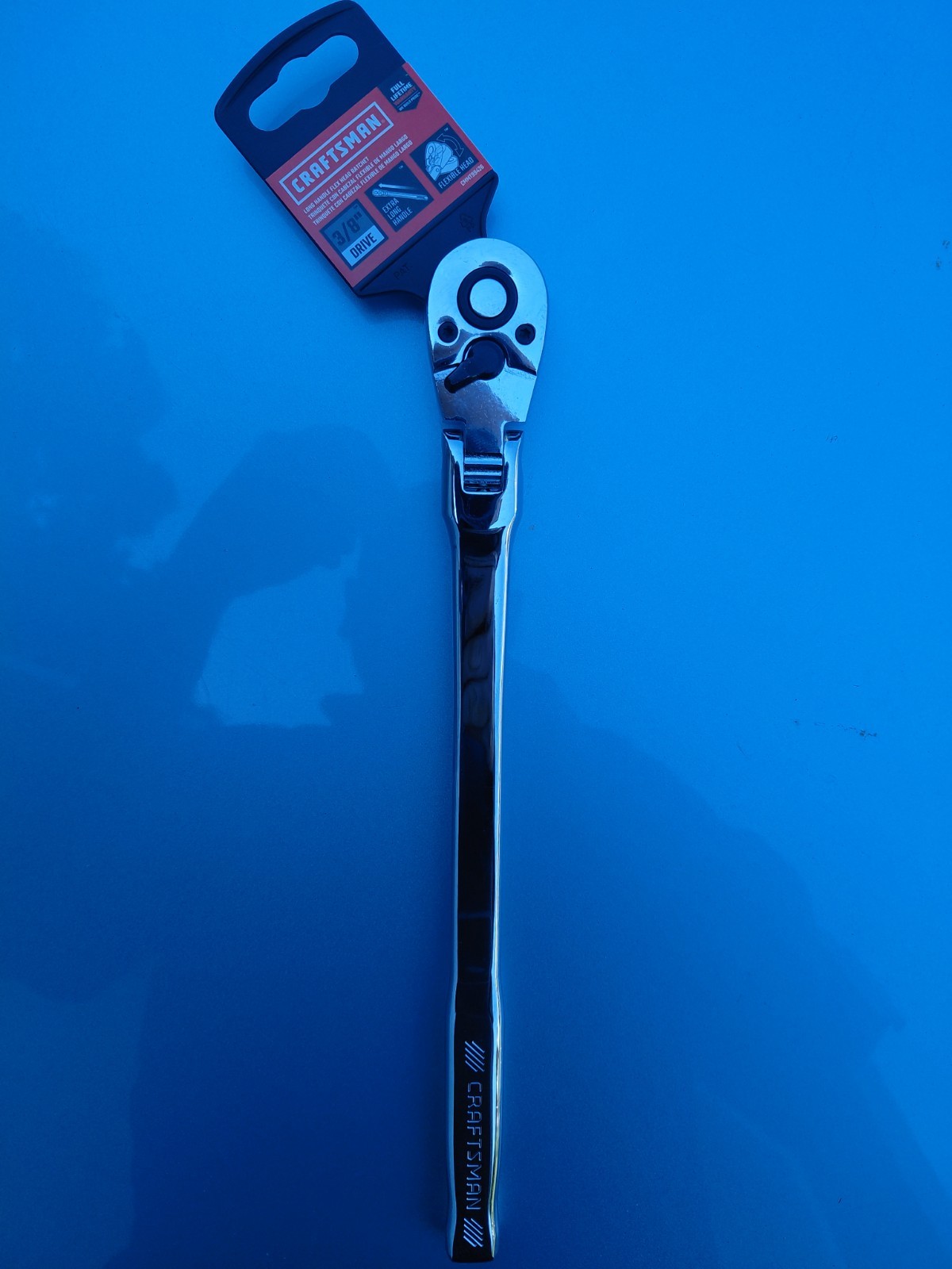 CRAFTSMAN 3/8-Inch Drive Long-Handle Flex Head Ratchet